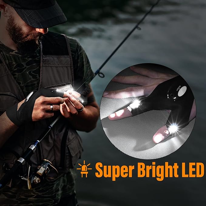 Flashlight Waterproof Gloves