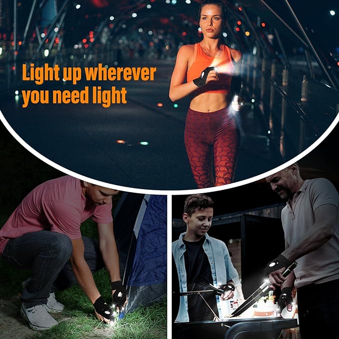 Flashlight Waterproof Gloves