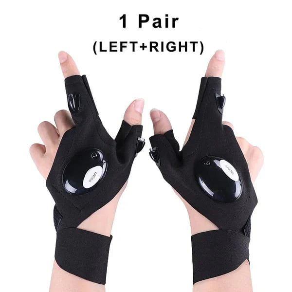 Flashlight Waterproof Gloves