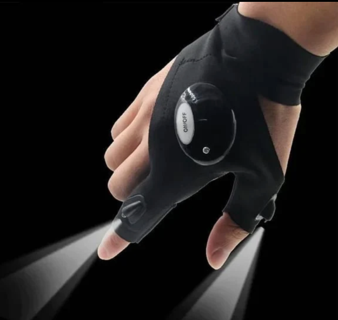 Flashlight Waterproof Gloves