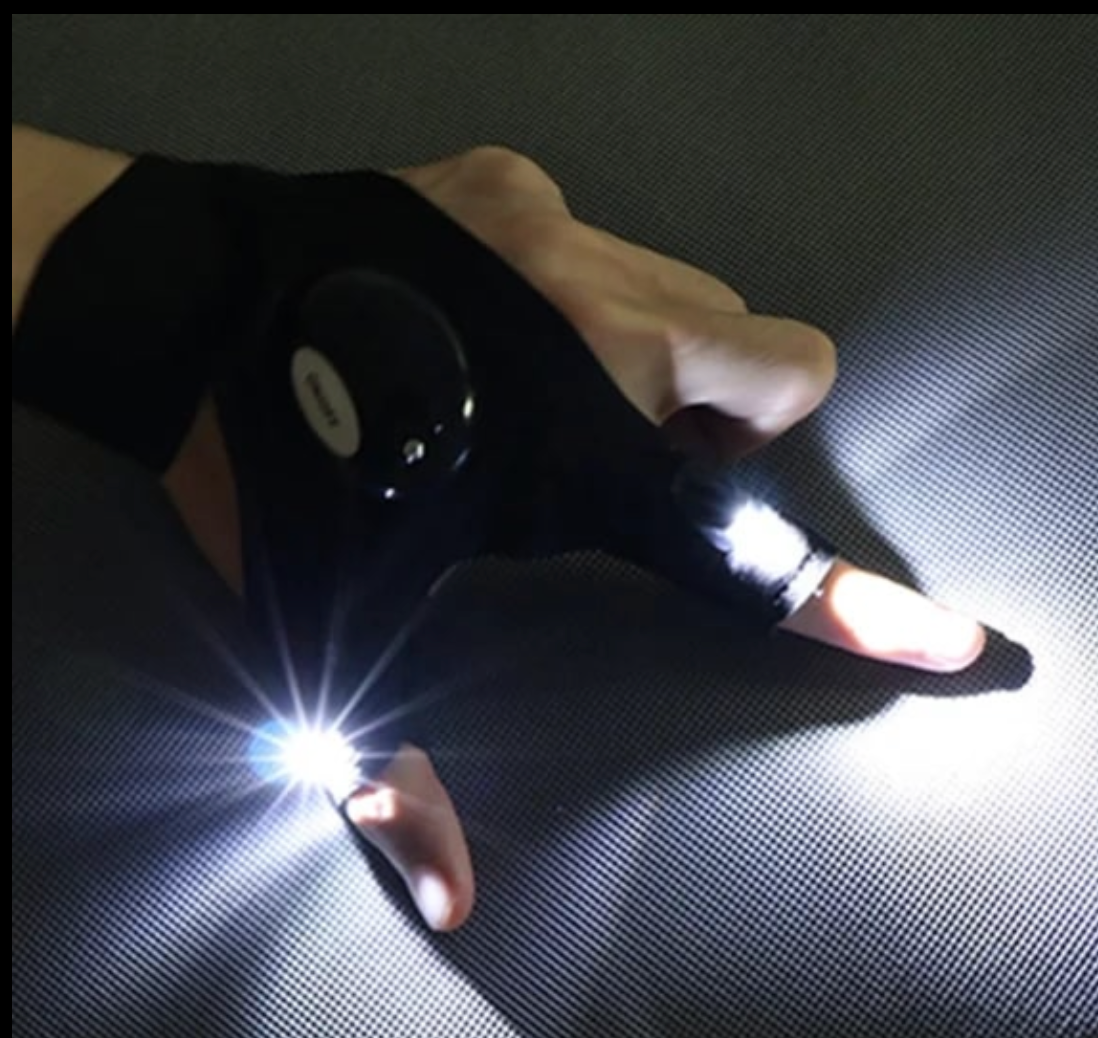 Flashlight Waterproof Gloves